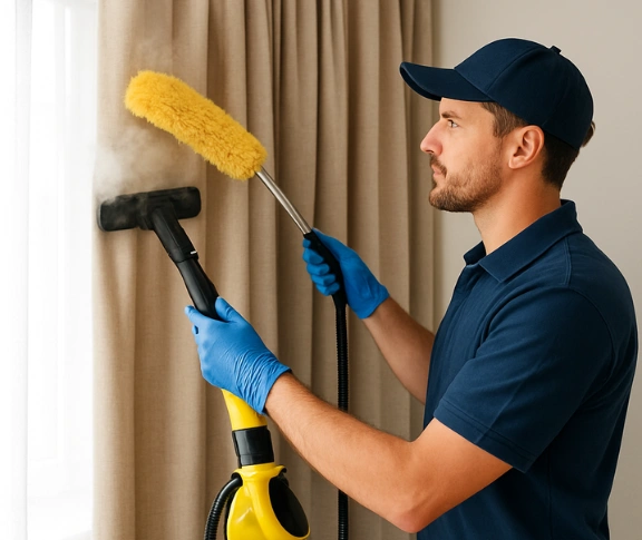 Trusted blind cleaning technician Matty Curtain Cleaning breakwater-vic QLD
