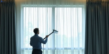 Commercial curtain steam cleaning service breakwater-vic hotels offices