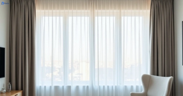 Freshly steam cleaned curtains in breakwater-vic QLD