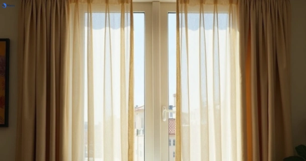 Dusty and dull curtains in breakwater-vic before steam cleaning
